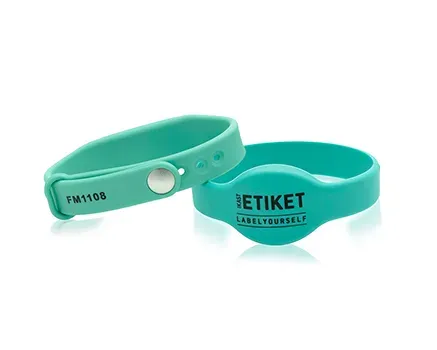 Silicon wristbands with RFID